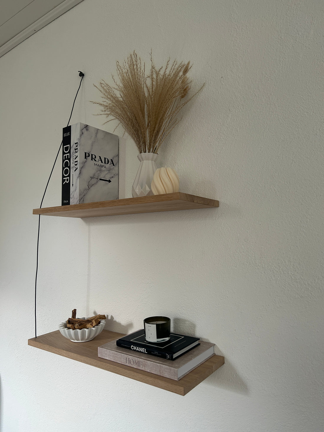 DIY designer wall shelf