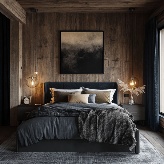 How to Achieve a Rustic Modern Mountain-Themed Bedroom Design